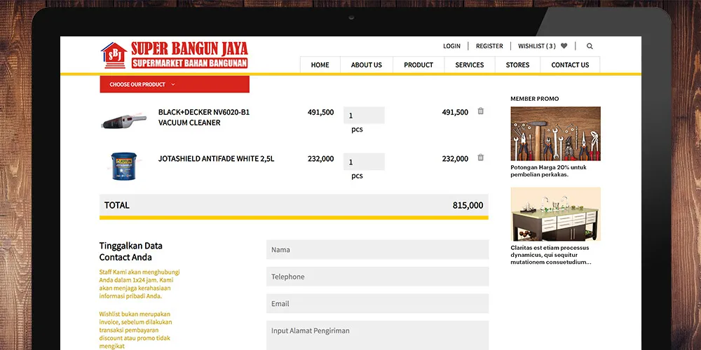 Super Bangun Jaya e-Commerce