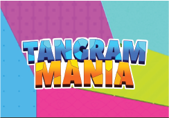 Tangram Mania, an addictive puzzle game that challenges you to arrange colorful geometric shapes into complex patterns