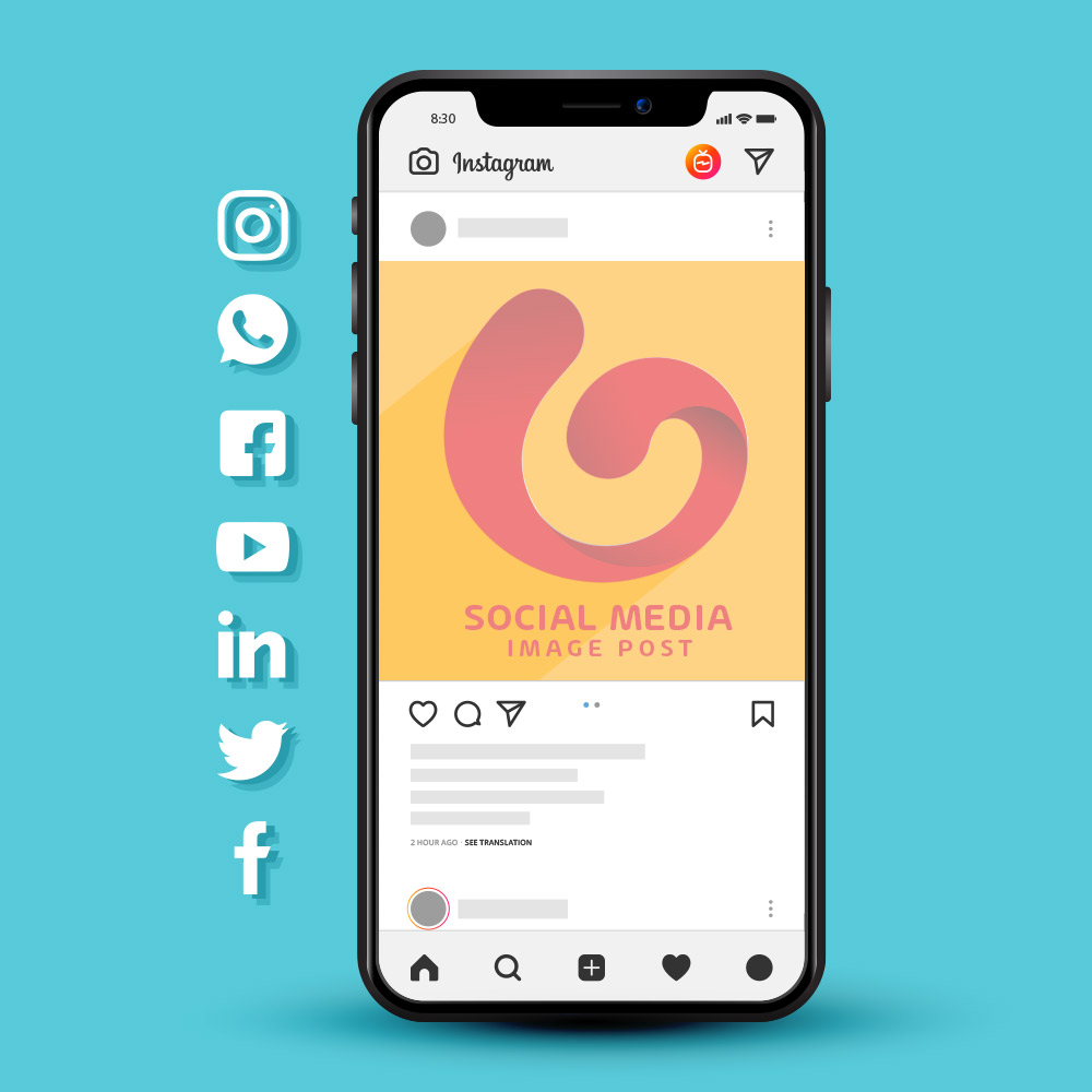 Desain Postingan Tunggal Sosmed