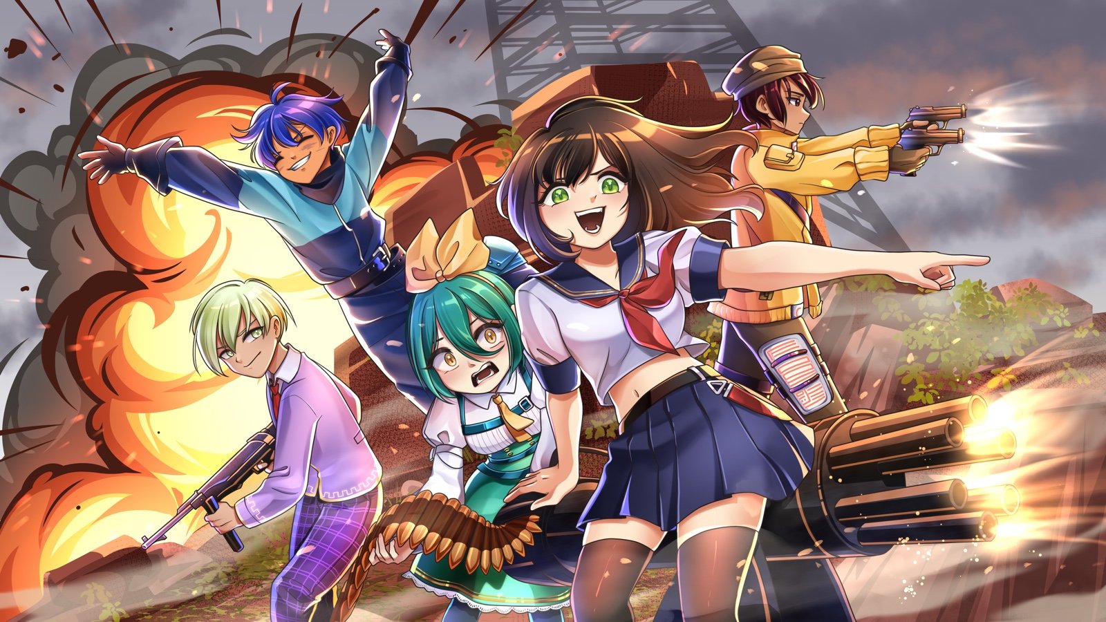 Ilustrasi Game Anime Online